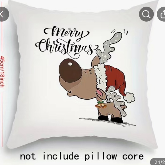 4pcs Christmas Printed Pillowcase 18"x18" B11 - Picture 3 of 6